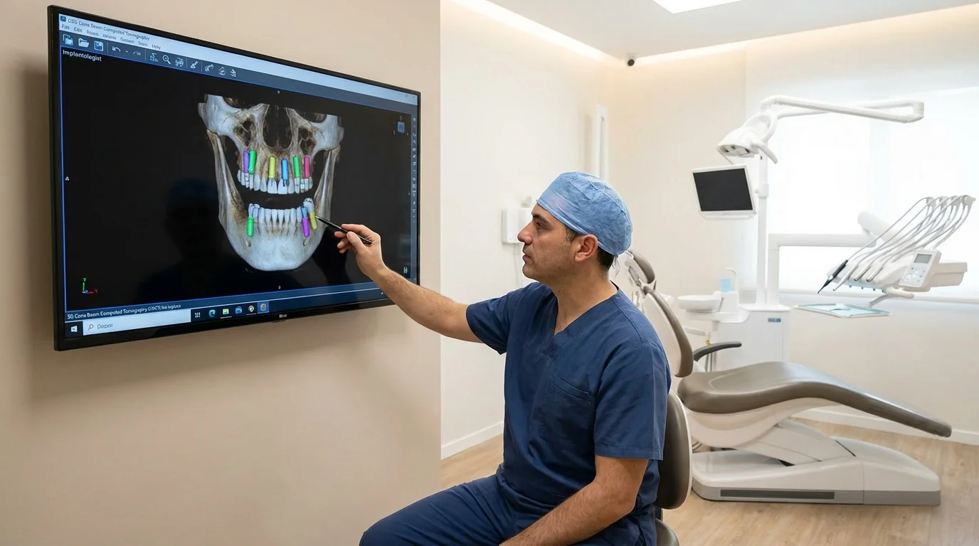 CBCT-based bone and implant planning example