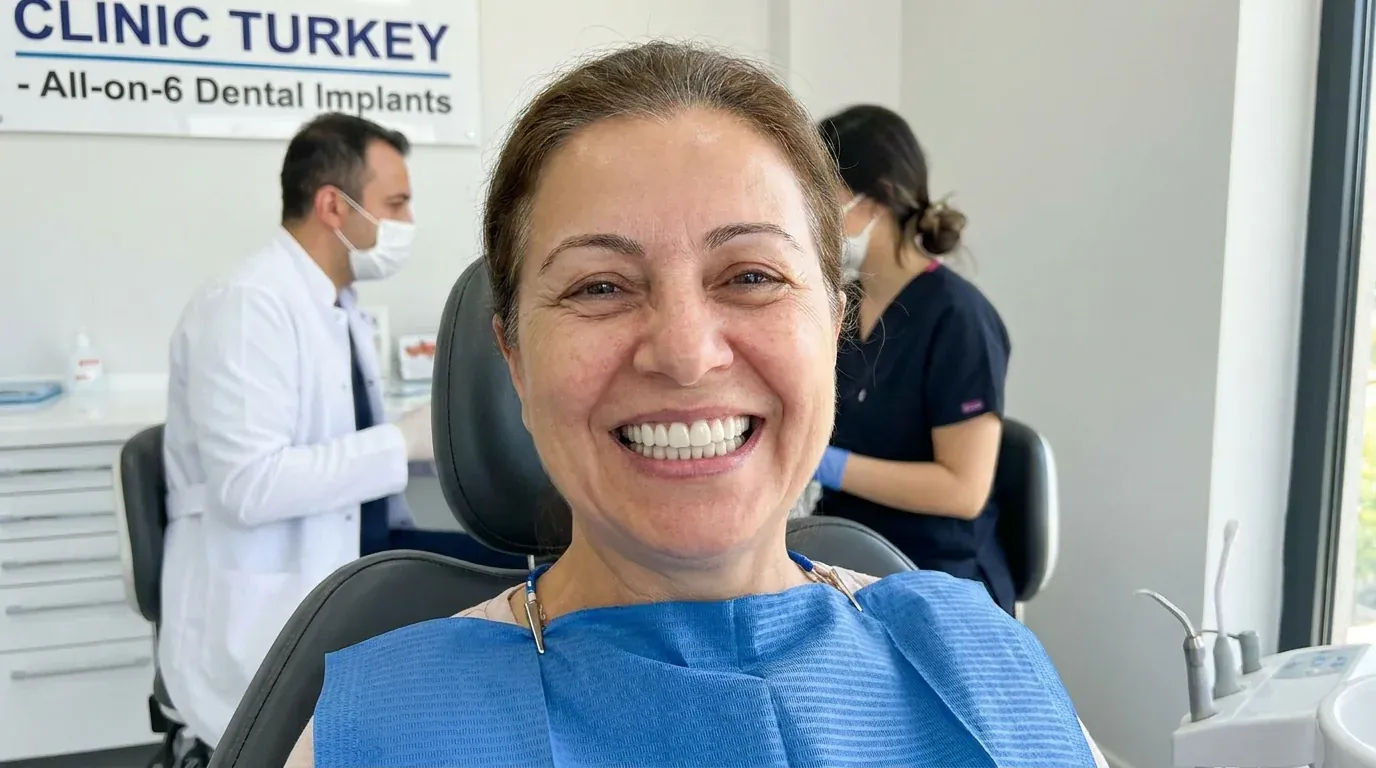 All-on-6 full smile restoration result Turkey